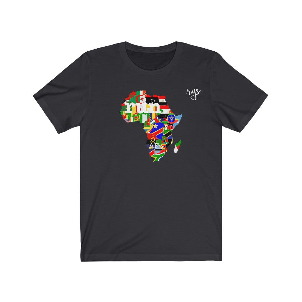 Run Africa Men's / Unisex T-Shirt (Flag)