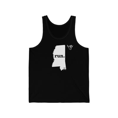 Run Mississippi Men's / Unisex Tank Top (Solid)