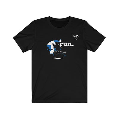 Run Greece Men's / Unisex T-Shirt (Flag)