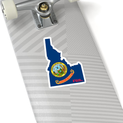 Run Idaho Stickers (Flag)