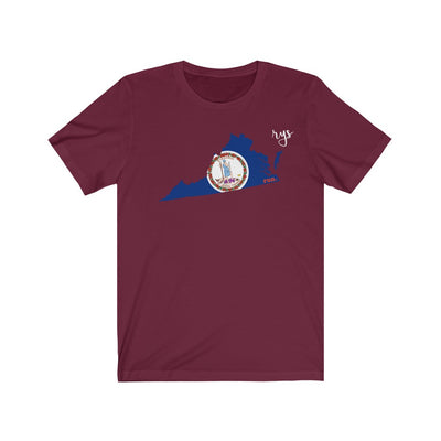 Run Virginia Men's / Unisex T-Shirt (Flag)