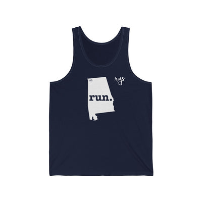 Run Alabama Men's / Unisex Tank Top (Solid)