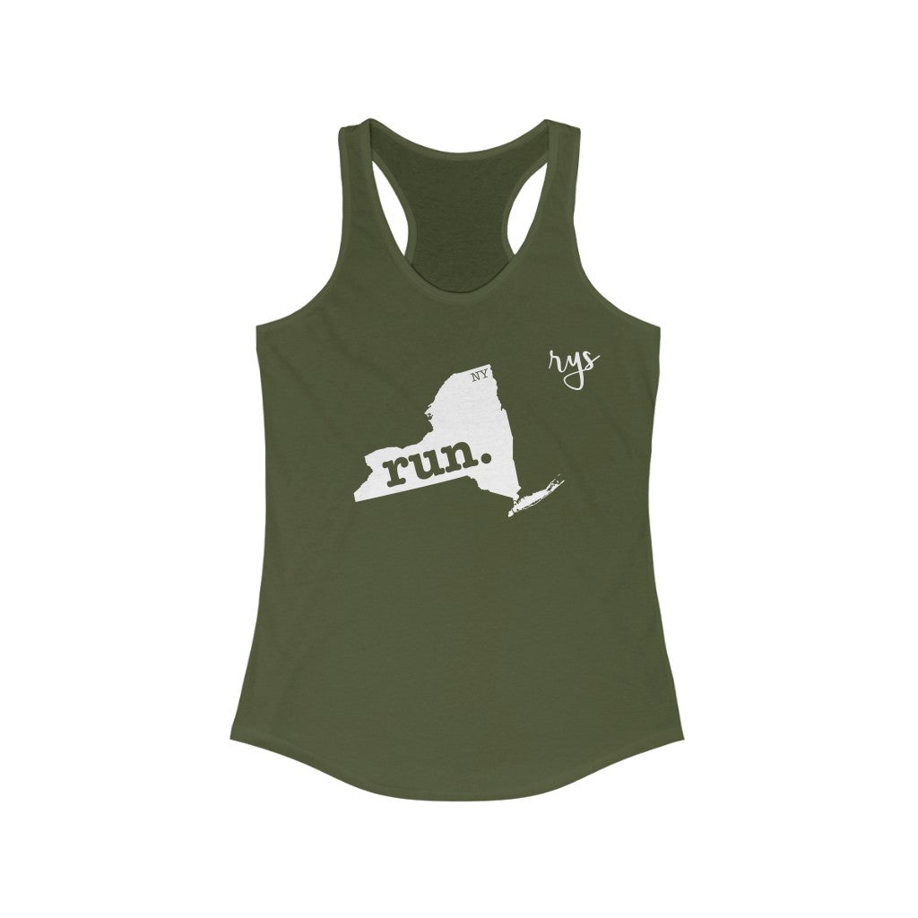 Run New York Women's Racerback Tank (Solid)