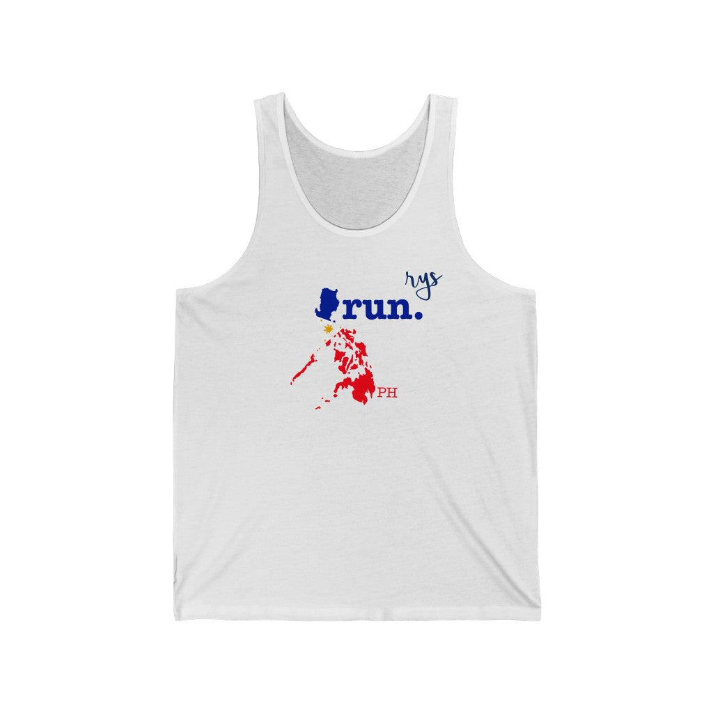 Run Philippines Men's / Unisex Tank Top (Flag)