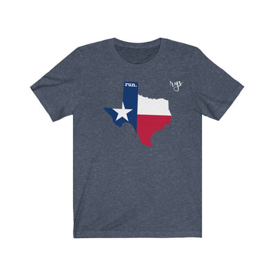 Run Texas Men's / Unisex T-Shirt (Flag)
