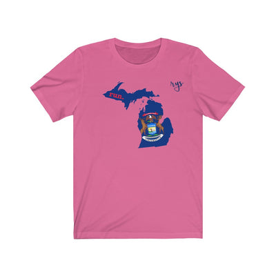 Run Michigan Men's / Unisex T-Shirt (Flag)