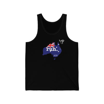 Run Australia Men's / Unisex Tank Top (Flag)
