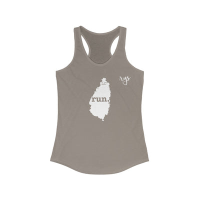 Run St. Lucia Women's Racerback Tank (Solid)