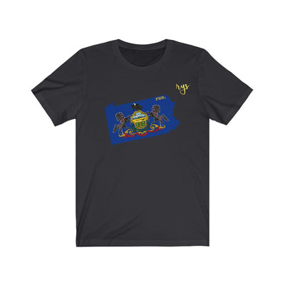 Run Pennsylvania Men's / Unisex T-Shirt (Flag)