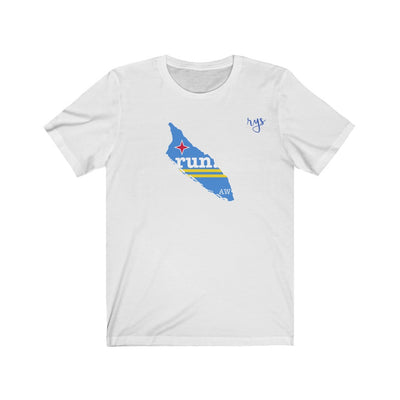 Run Aruba Men's / Unisex T-Shirt (Flag)