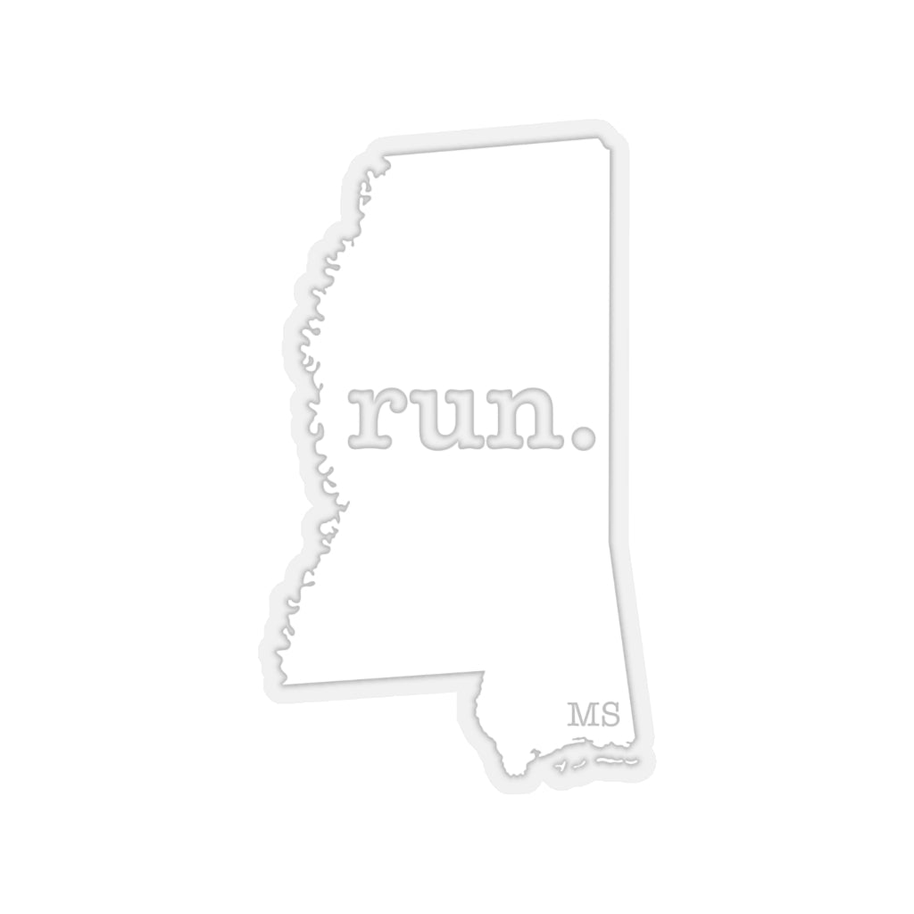 Run Mississippi Stickers (Solid)