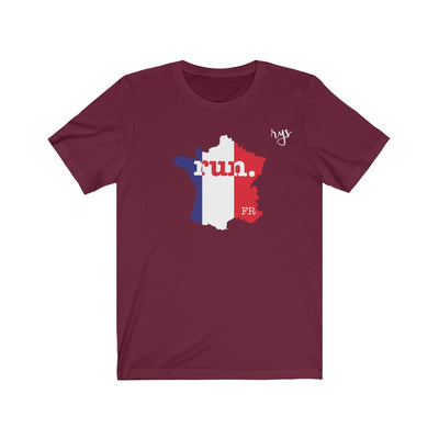 Run France Men's / Unisex T-Shirt (Flag)