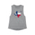 Run Texas Women's Scoop Muscle Tank (Flag)