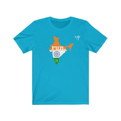 Run India Men's / Unisex T-Shirt (Flag)