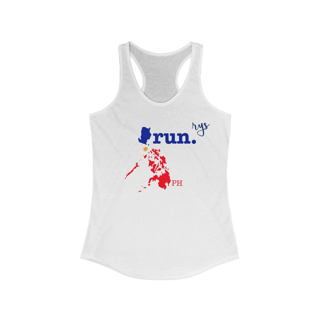 Run Philippines Women's Racerback Tank (Flag)
