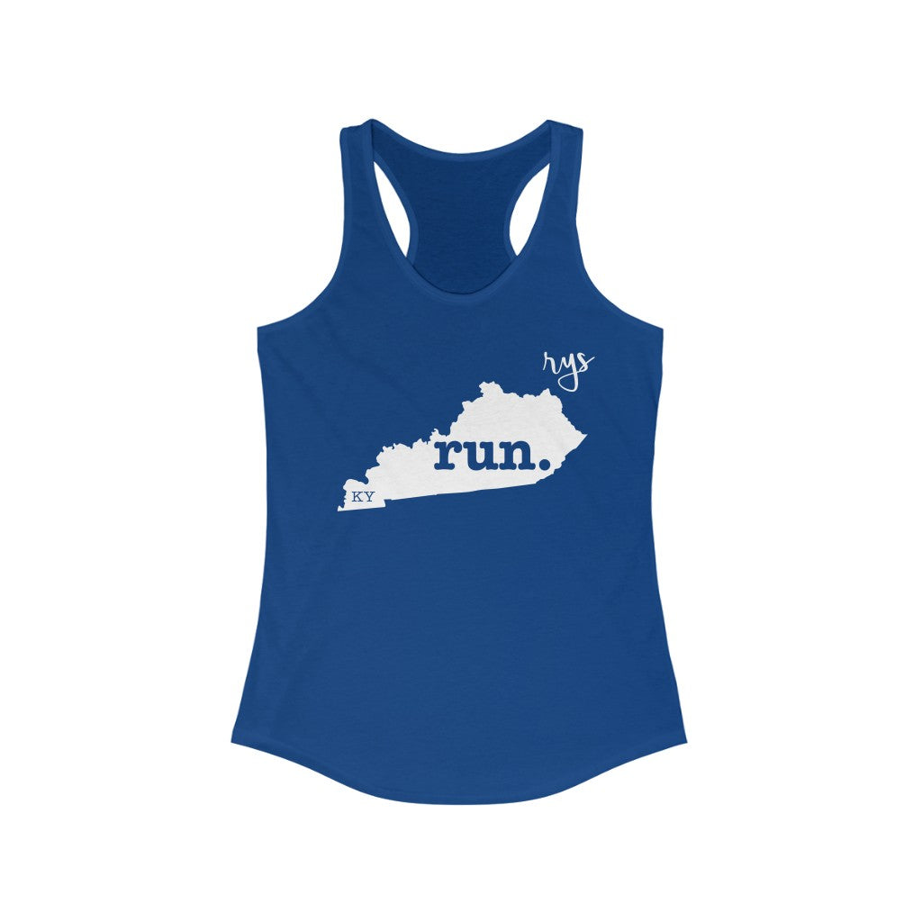Run Kentucky Women's Racerback Tank (Solid)