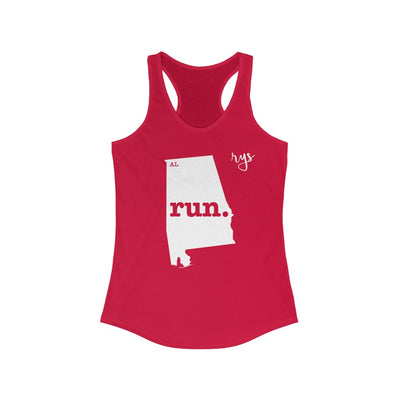 Run Alabama Women's Racerback Tank (Solid)