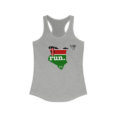 Run Kenya Women's Racerback Tank (Flag)