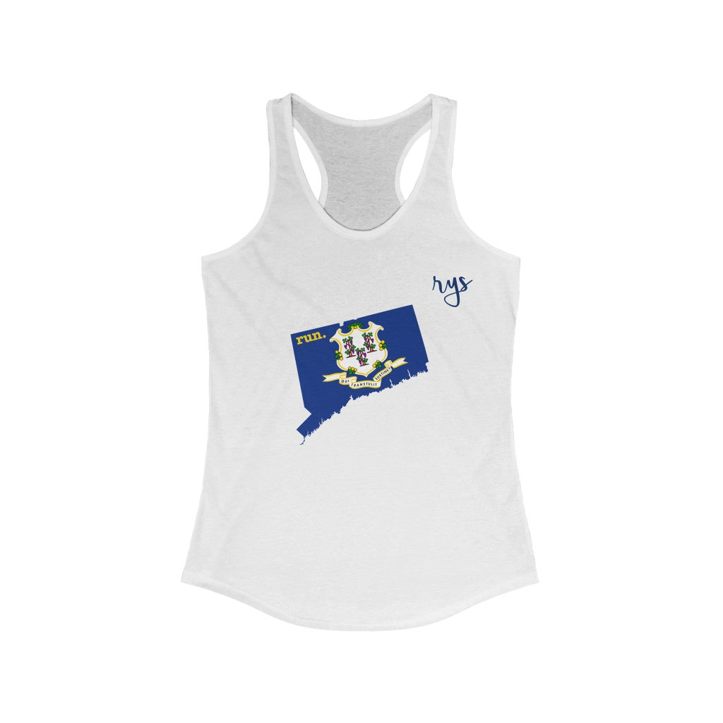Run Connecticut Women's Racerback Tank (Flag)