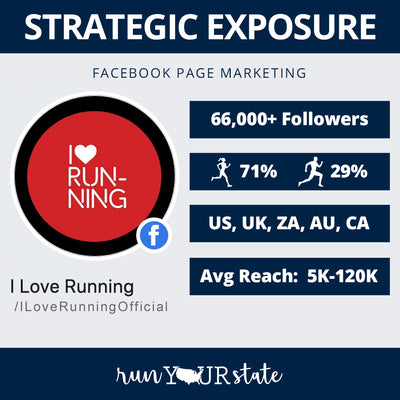 Promotion: Facebook - "I Love Running" Page - 66K+ Followers