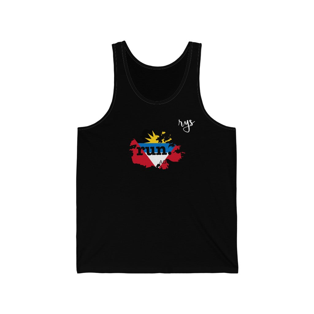 Run Antigua Barbuda Men's / Unisex Tank Top (Flag)