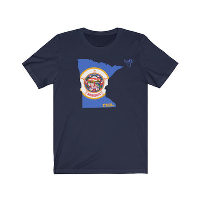 Run Minnesota Men's / Unisex T-Shirt (Flag)
