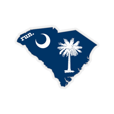 Run South Carolina Stickers (Flag)