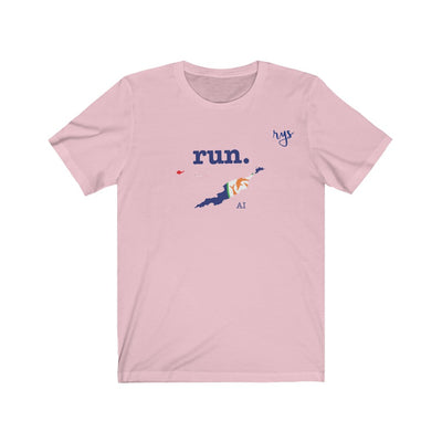 Run Anguilla Men's / Unisex T-Shirt (Flag)