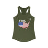 Run United States Women's Racerback Tank (Flag)
