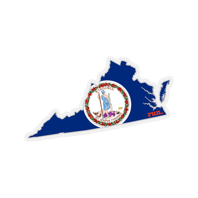 Run Virginia Stickers (Flag)