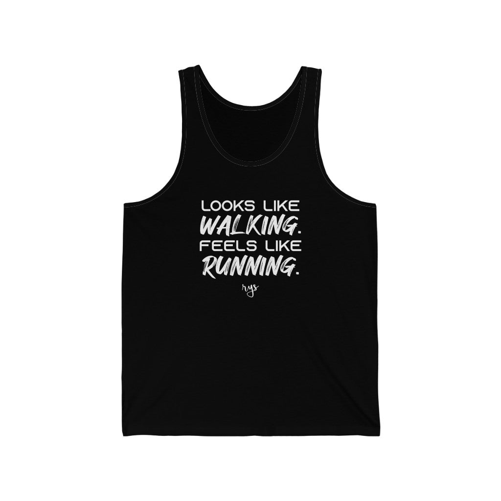 Walking Looks Like Running Men's / Unisex Tank Top