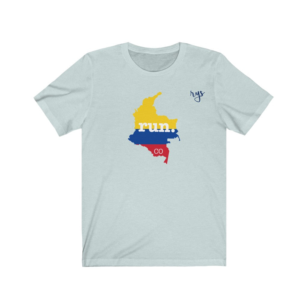 Run Columbia Men's / Unisex T-Shirt (Flag)