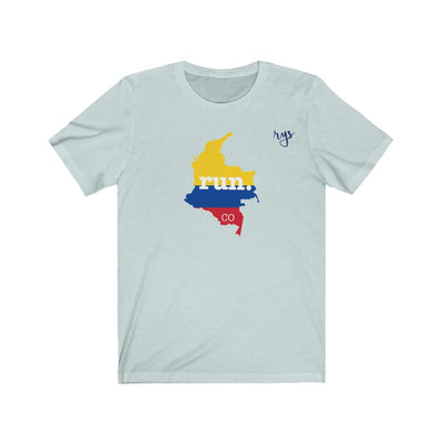 Run Columbia Men's / Unisex T-Shirt (Flag)