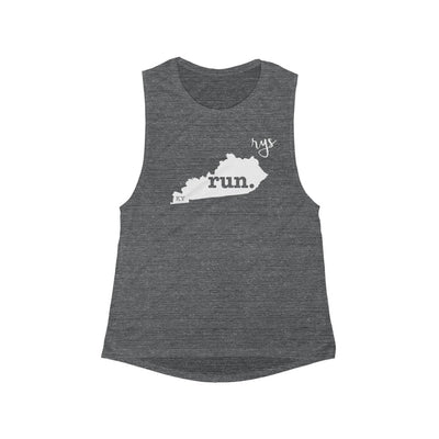 Run Kentucky Women's Scoop Muscle Tank (Solid)