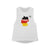 Run Germany Women's Scoop Muscle Tank (Flag)