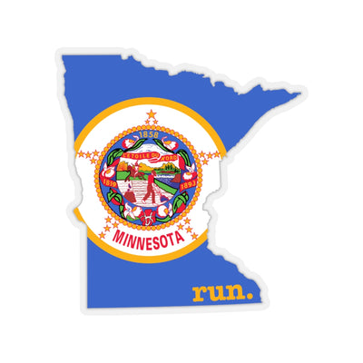 Run Minnesota Stickers (Flag)