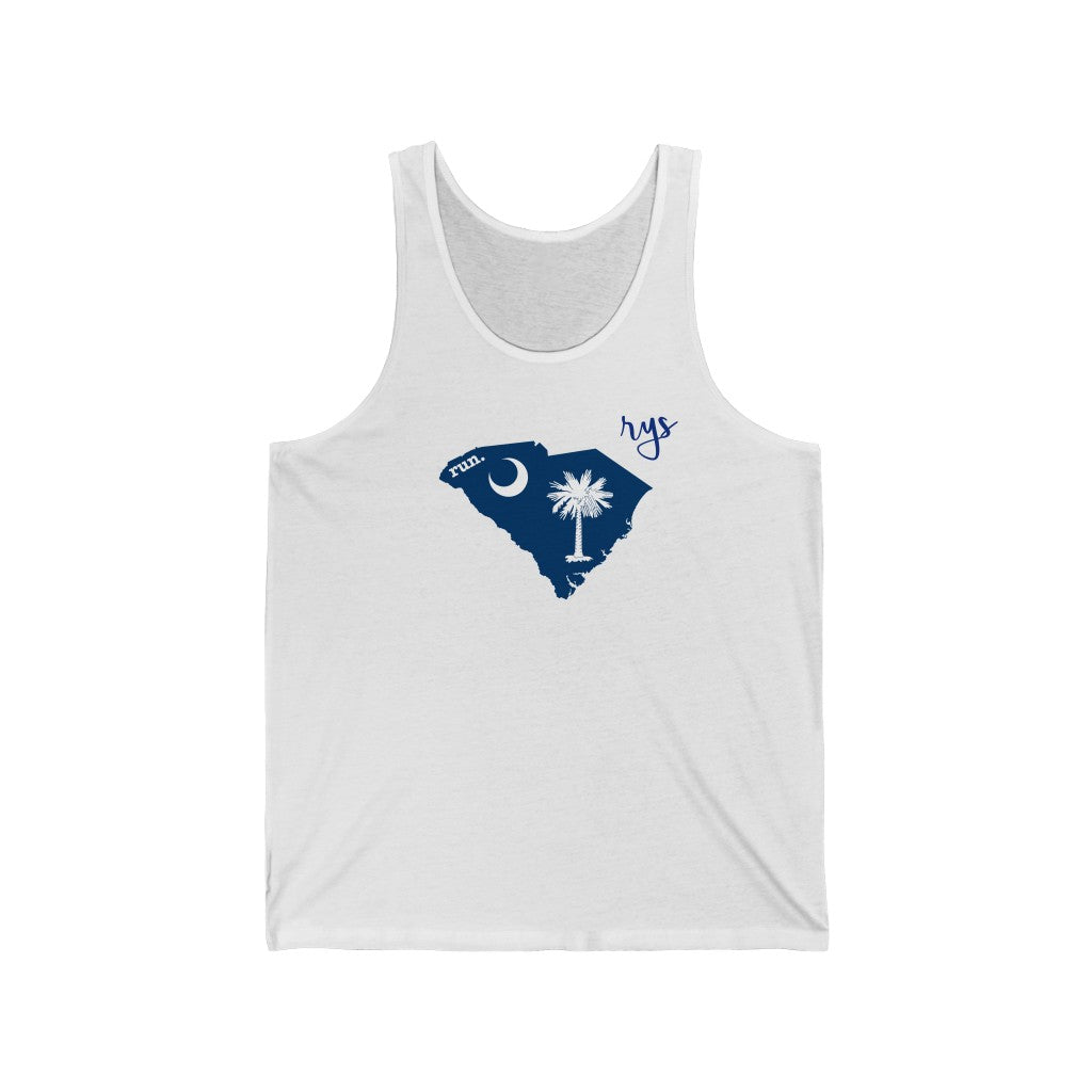 Run South Carolina Men's / Unisex Tank Top (Flag)