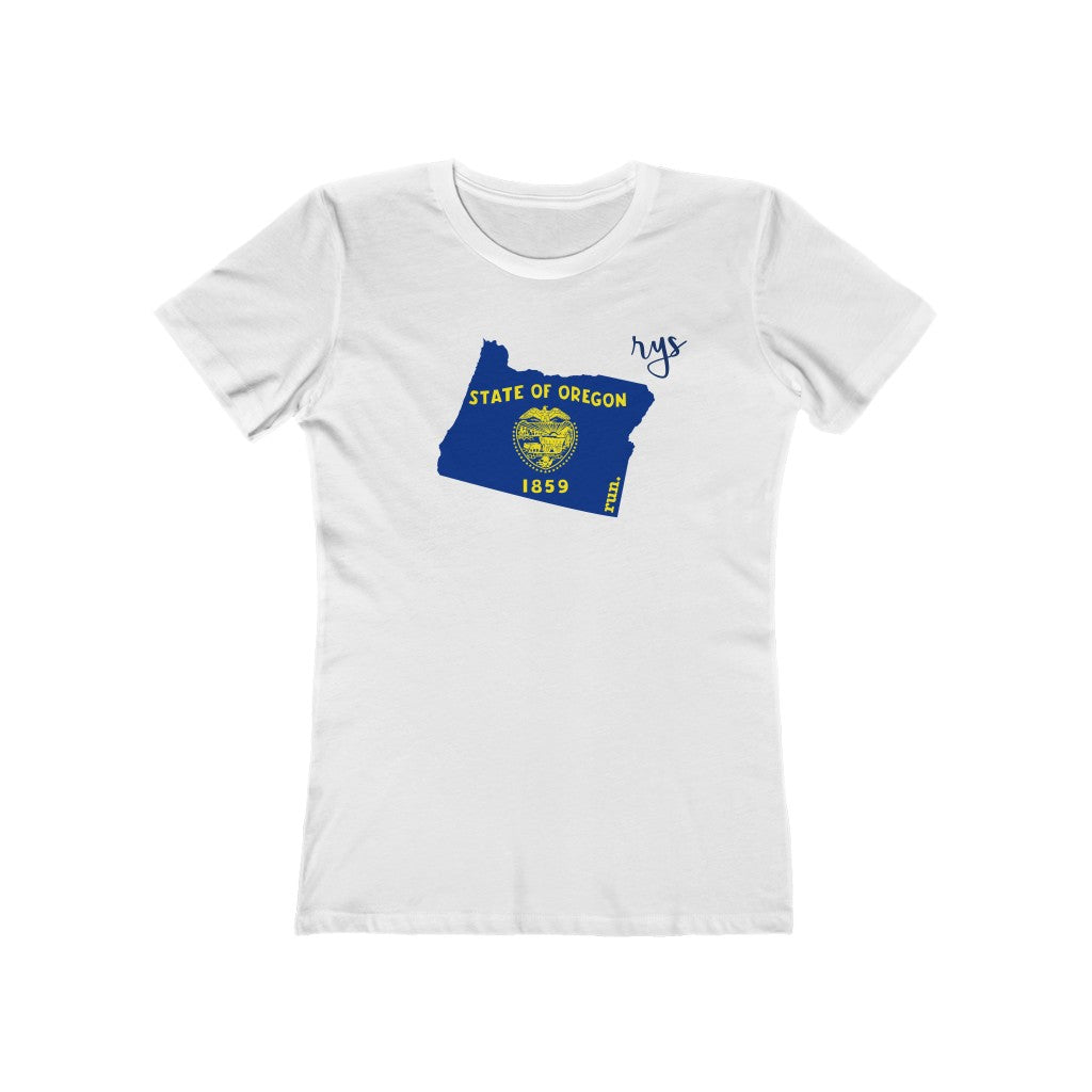 Run Oregon Women’s T-Shirt (Flag)
