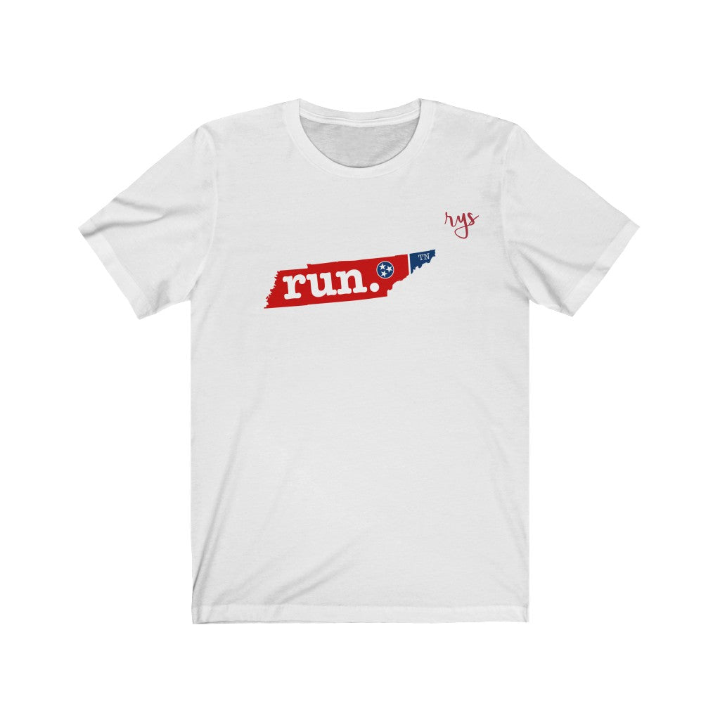 Run Tennessee Men's / Unisex T-Shirt (Flag)