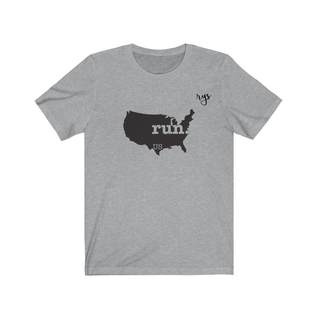 Run United States Men's / Unisex T-Shirt (Solid)
