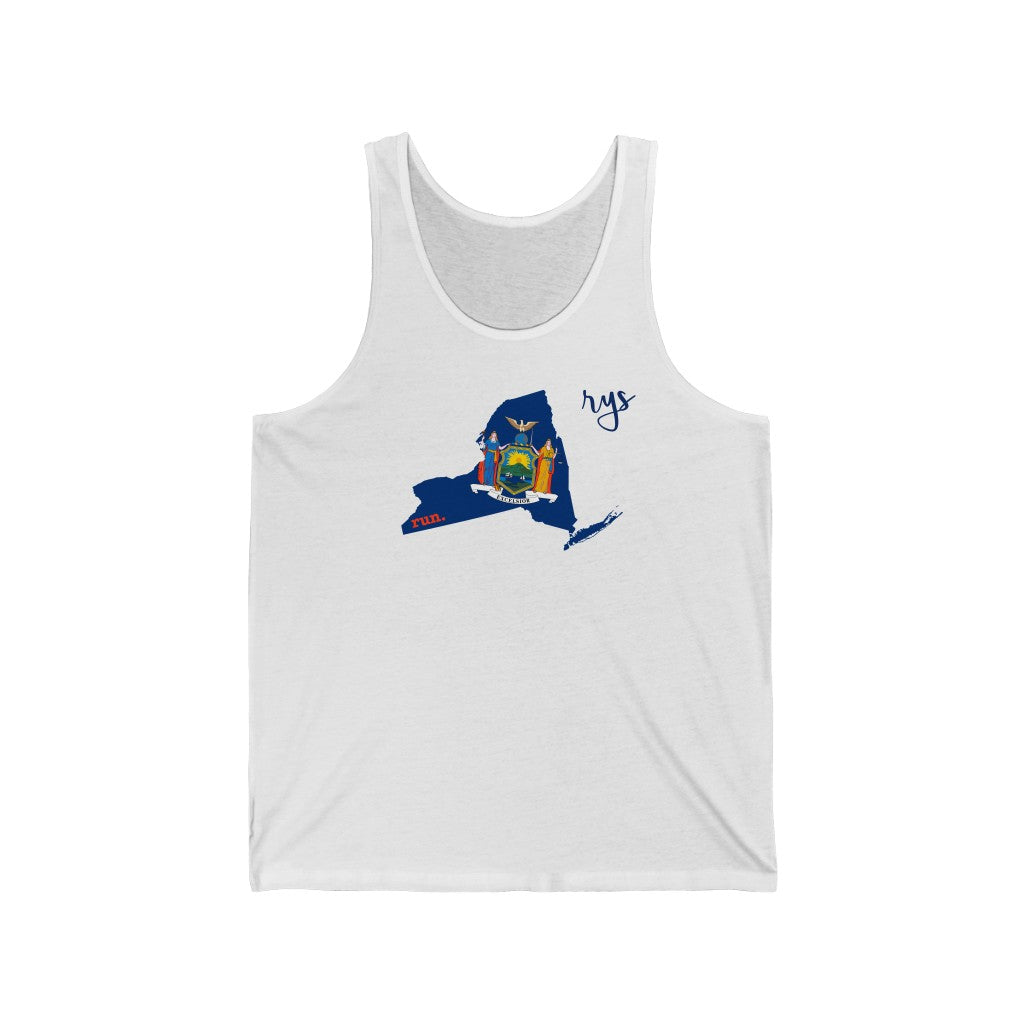 Run New York Men's / Unisex Tank Top (Flag)