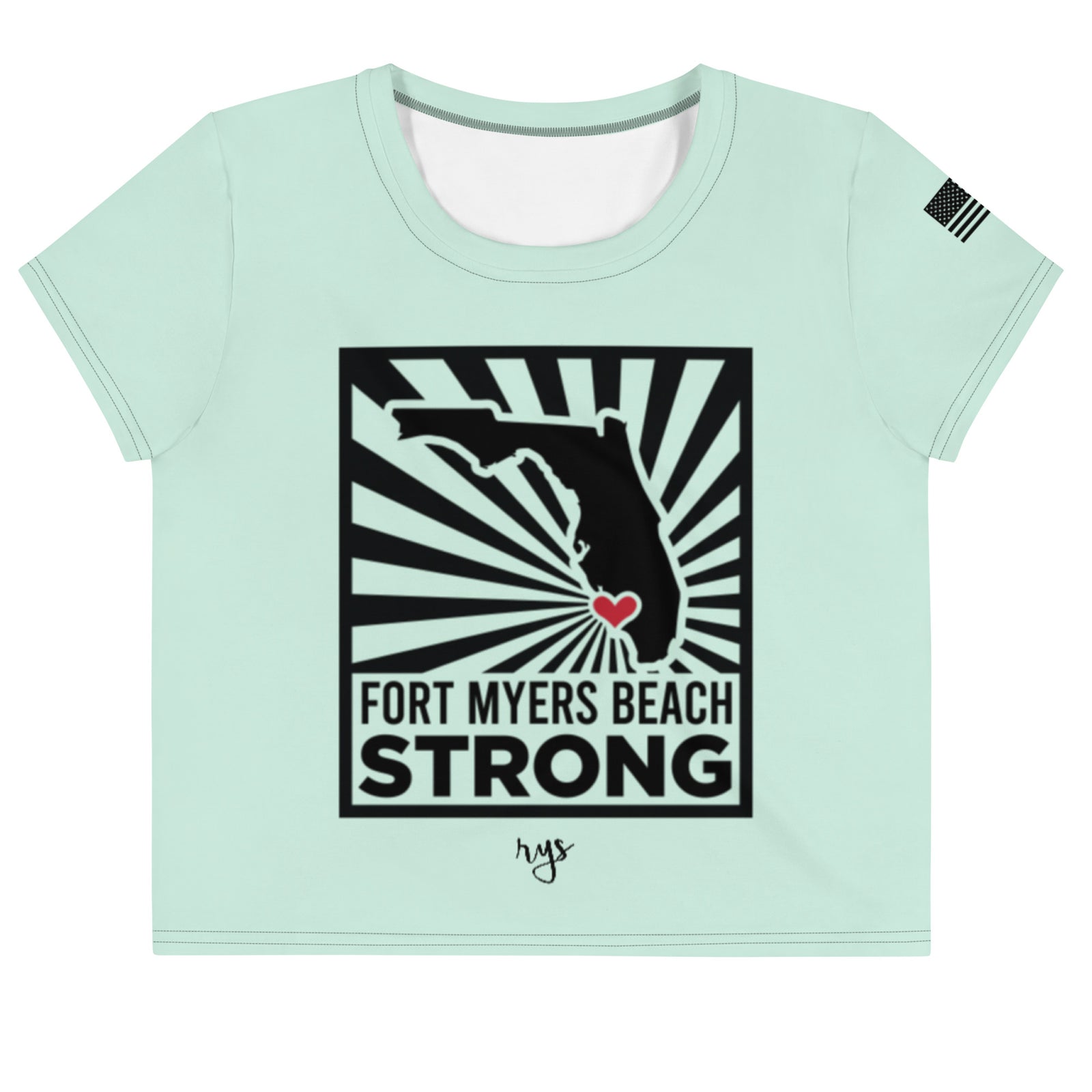 Fort Myers Beach STRONG Burst Crop Top