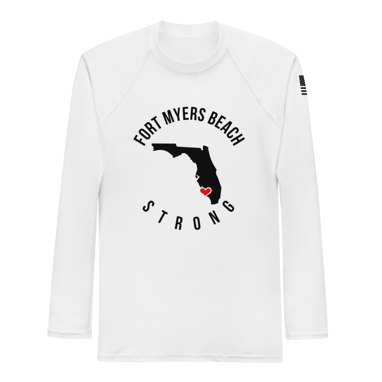 Fort Myers Beach STRONG Men's Long-Sleeve Rash Guard
