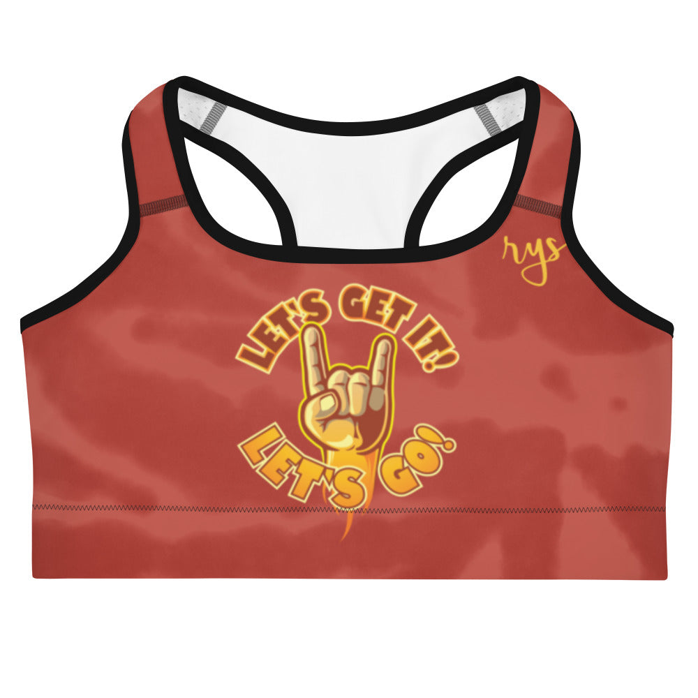 Let's Get It, Let's Go! Sports Bra