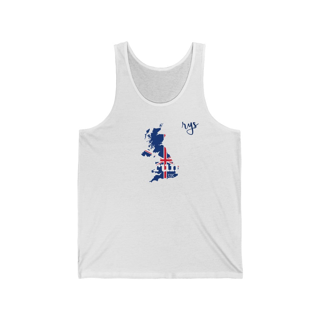 Run United Kingdom Men's / Unisex Tank Top (Flag)
