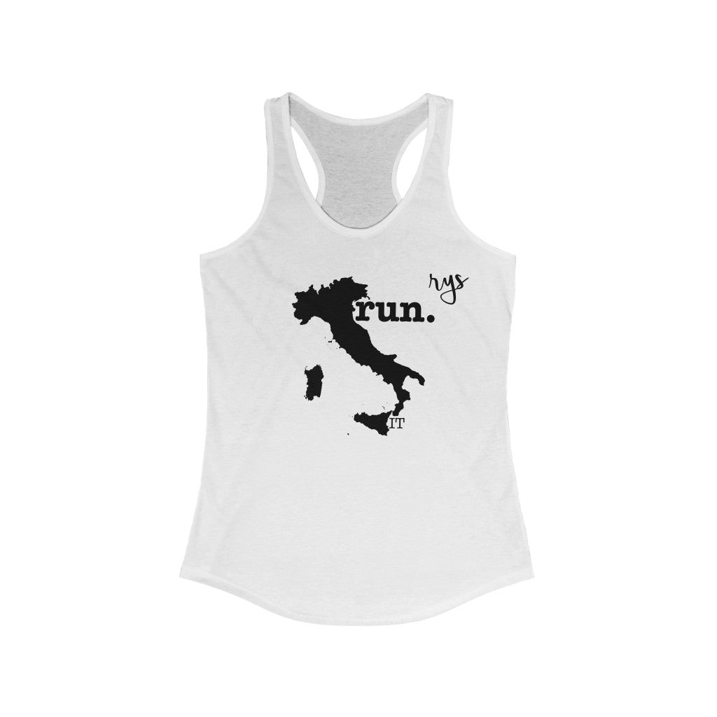 Run Italy Women's Racerback Tank (Solid)