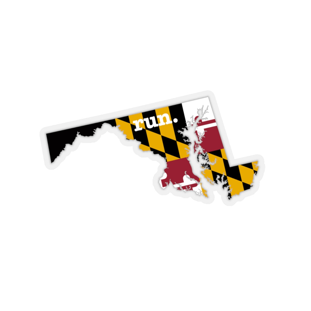 Run Maryland Stickers (Flag)