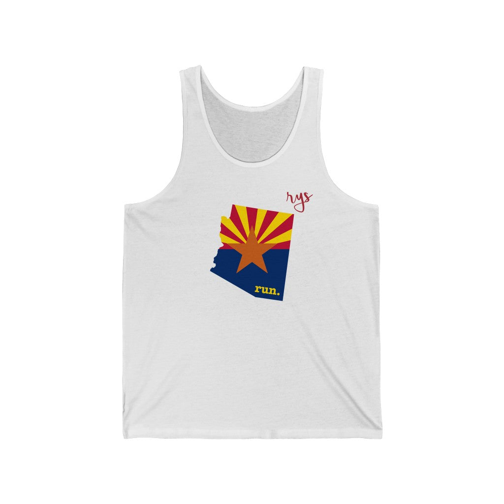 Run Arizona Men's / Unisex Tank Top (Flag)