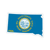 Run South Dakota Stickers (Flag)