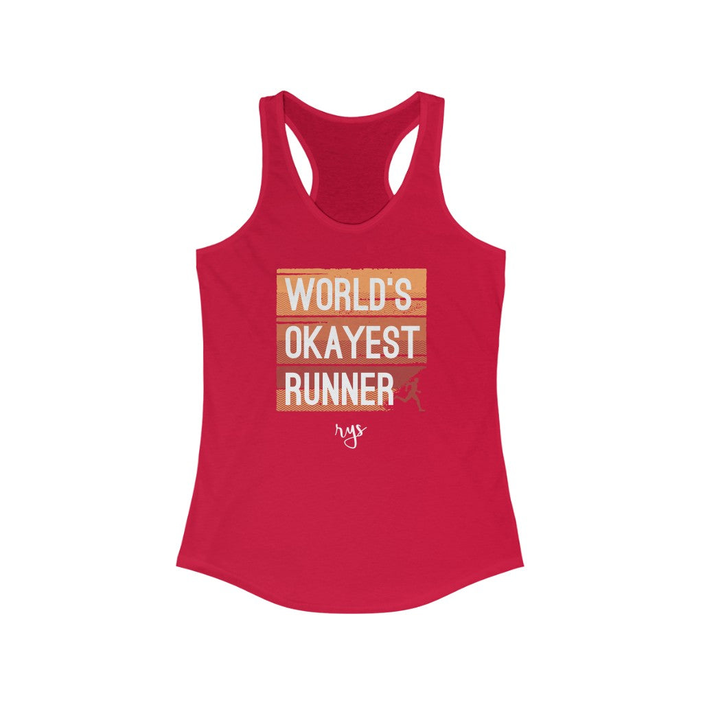 Worlds OK Runner Women's Racerback Tank